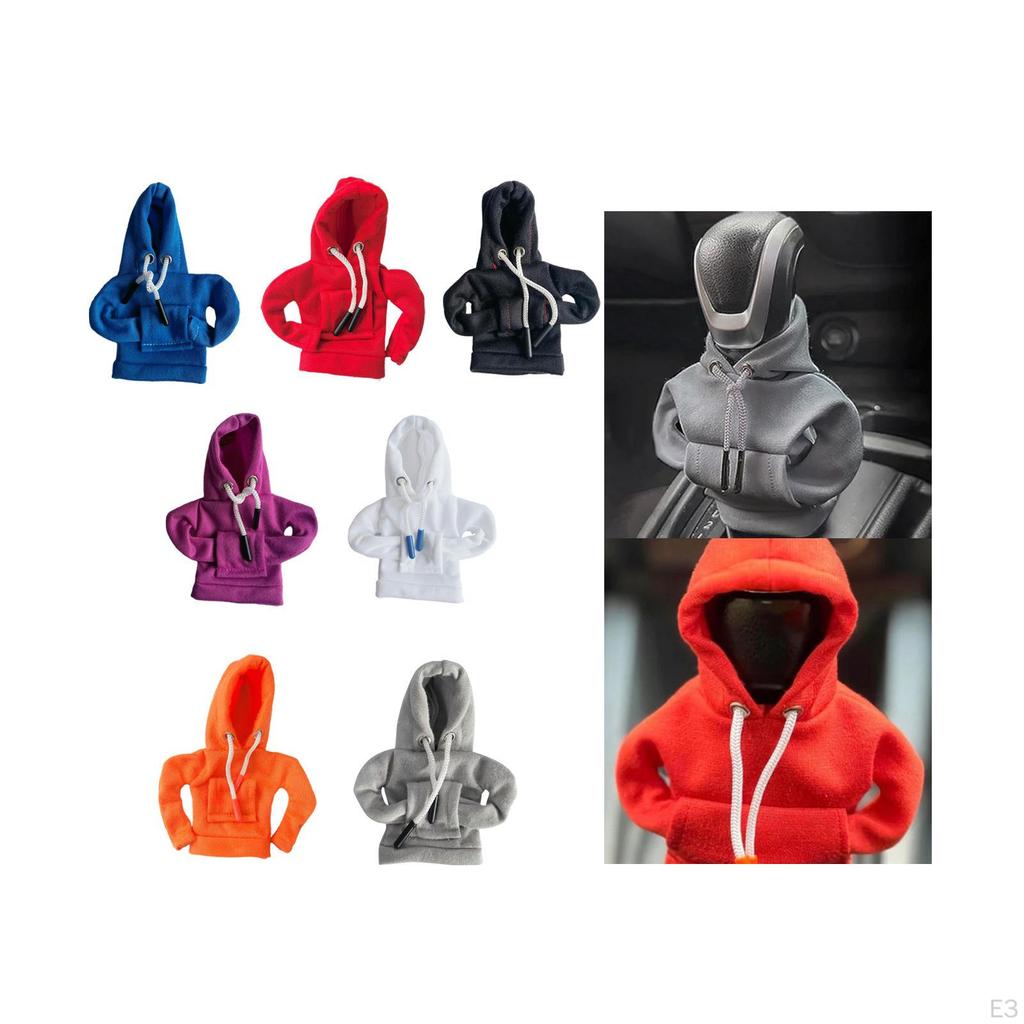 Auto Gear Shifter Knob Cover Protector Hoodie Sweatshirt Easy to Install Funny Decoration