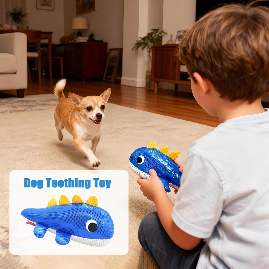 Dog Squeak Chew Toy Puppy Chewing Play Plush Interaction Small To Medium Dog Teether Toy For Garden Yard Patio Porch Deck Living