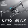 New KF101MAX-S 3km Digital Image Transmission FPV Drone GPS Obstacle Avoidance HD UAV 3-Axis Mechanically Gimbal Quadcopter Toys