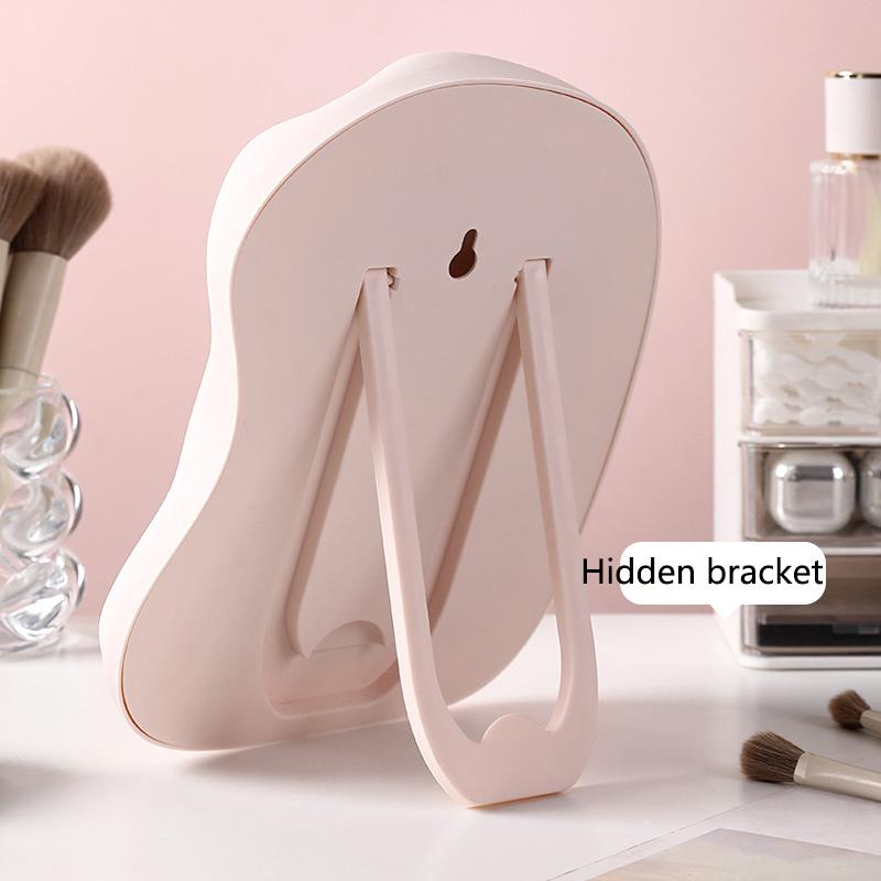 New Hanging/Desktop Makeup Mirror Cream Style Mirrors Cloud Shaped Student Dormitory Bedroom Bathroom Vanity Mirror Pink White