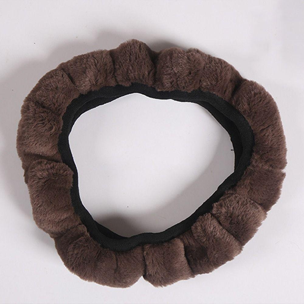 Soft Car Steer Wheel Protector Warm&Cozy Winter Teering Wheel Cover  Auto Decoration
