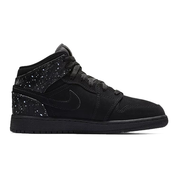 New Jordan 1 Mid GS Black Rush Pink 555112-001