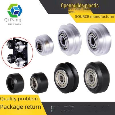 3D Printer Accessories: POM Fixed Pulley with Bearing - V-Type Idler Wheel for Engraving Machine
