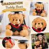 Plush Graduation Bear Stuffed Animal with Graduation Cap and Gown Soft Teddy Bear Doll Graduation Keepsake Gift for Students and Graduates