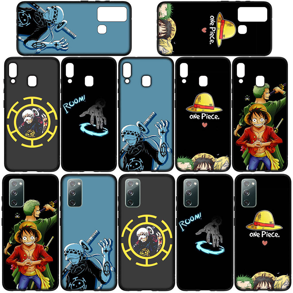 Phone Case for Samsung Galaxy S25 S24 S23 iPhone 16 15 Redmi Note 14 13 12 16E 8 X 11 Pro Max XR OPPO Moto Huawei Luffy One Piece Trafalgar Law Cover