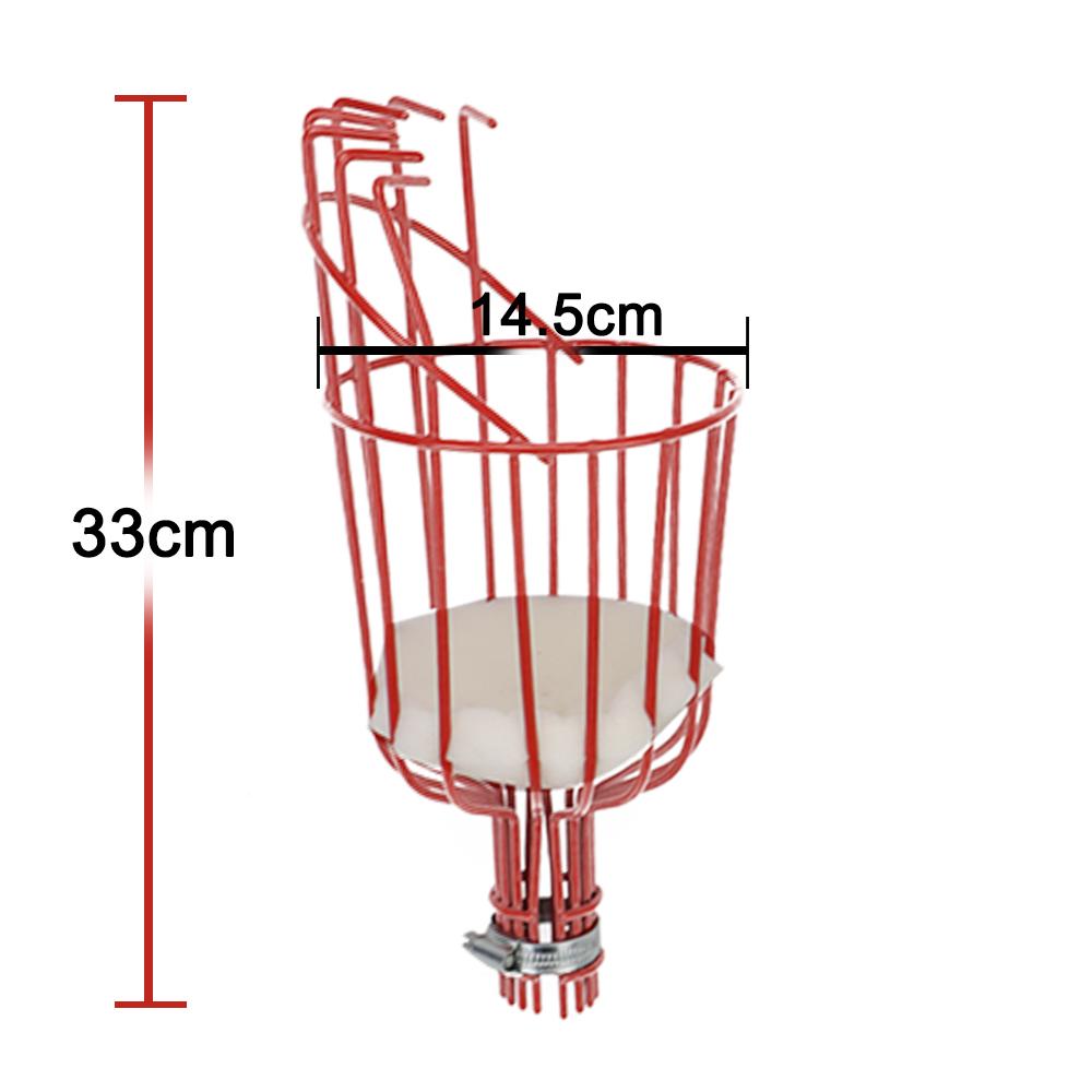 Fruit Picker Garden Picking Device Portable Fruits Catcher for Picking Apple Peach Citrus Pear Garden Tool Head Deep Basket Kit
