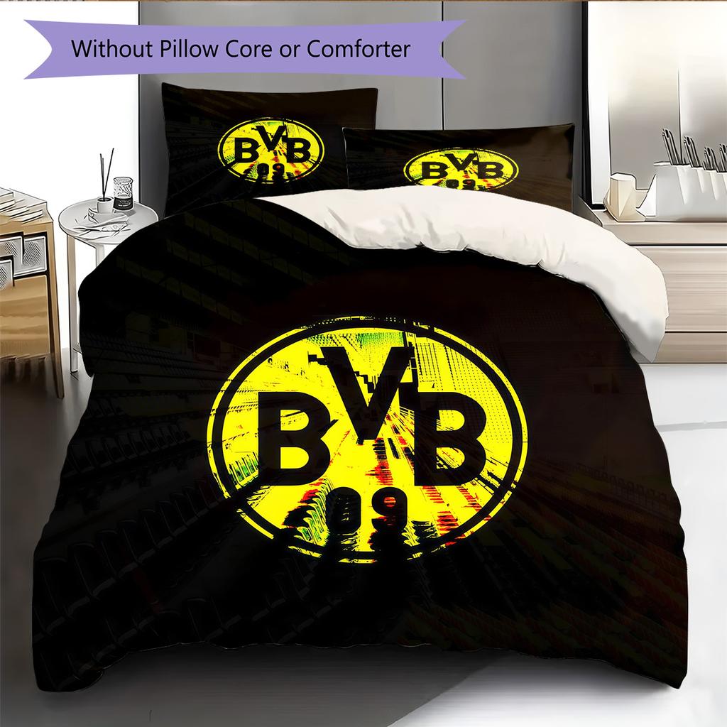 BVB092 Pattern Bedding Quilt Set Home Decoration Gift (1 * Duvet Cover + 2 * Pillowcase Without Core)