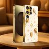 Elegant Luxury Floral phone case s26 ultra case glass mobile phones for Samsung Galaxy S26 S25 S24 S23 S22 FE Ultra Plus