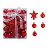 30PCS Christmas Decorations Christmas Ball Tree Top Star Gift Box Set Christmas Tree Atmosphere Pendant Fun Decorative Props