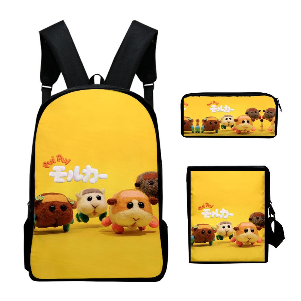 Well-loved Creative Friday Night Funkin 3D Design 3pcs/Set Learner Bags Everyday Laptop Knapsack Backpack Sling Carry Tote Pencil Pouch
