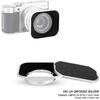 JJC LH-XF35-2 Metal Square Lens Hood for Fuji Fujifilm Fujinon XC 35mm F2&XF 23mm / 35mm F2 R WR Lens On XPro3 XT4 XT3 XT30 XT20