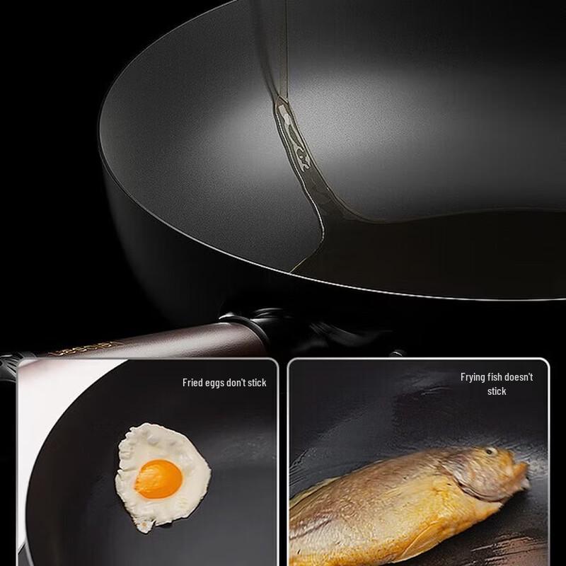 Velosan 32cm Ultralight Fine Iron Wok