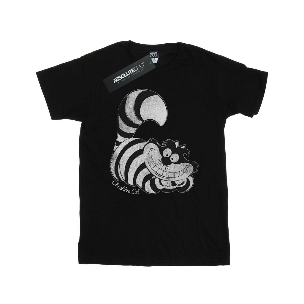 Disney Mens Alice In Wonderland Mono Cheshire Cat T-Shirt