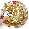 50 Blatt Rilakkuma Cartoon Aufkleber: Süße Dekoration für Handyhüllen, Trinkbecher und Computer