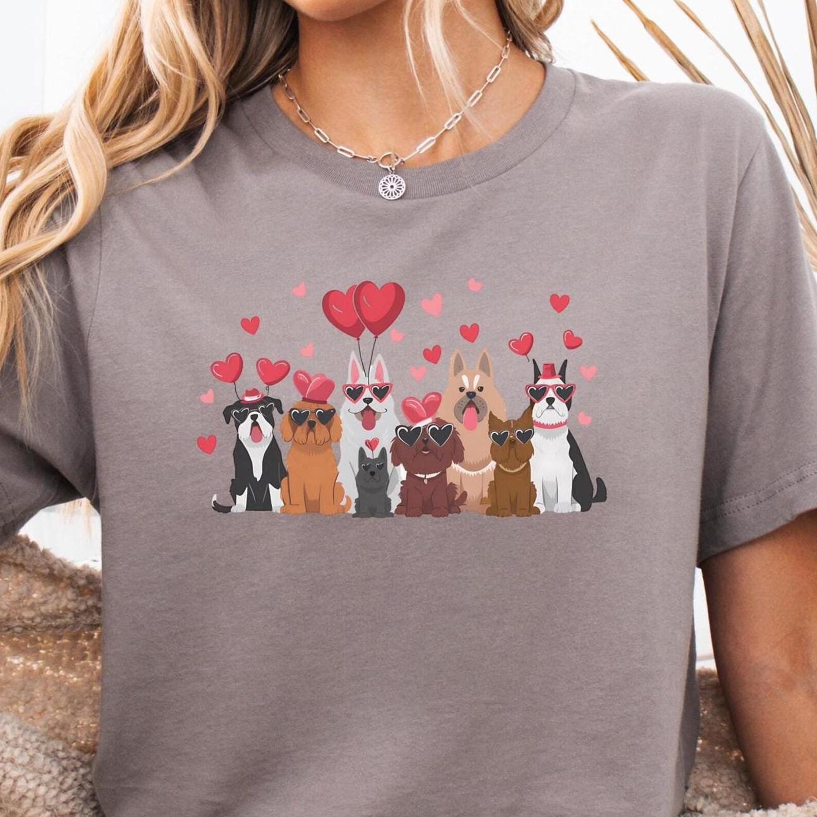 Valentine s Day Dog Shirt, Dog Lover Shirt, Valentine s Day Gift for Dog Lovers, Dog Shirt, Gift Dog Owner, Dog Mom 3XL