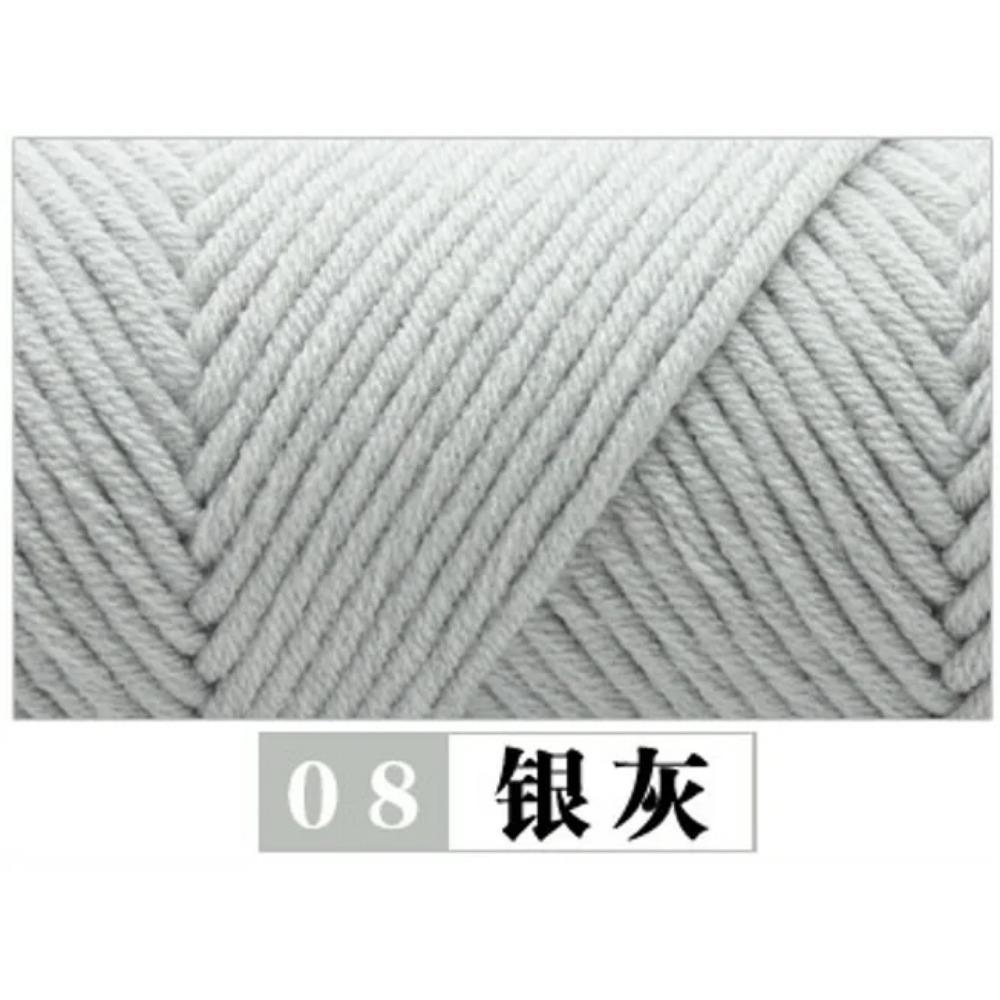 100g Pure Colour Lover Yarn Soft Milk Cotton Yarn Woolen Yarn 8 Ply Thread for Knitting Scarf Wool Handmade DIY Scarves Gift