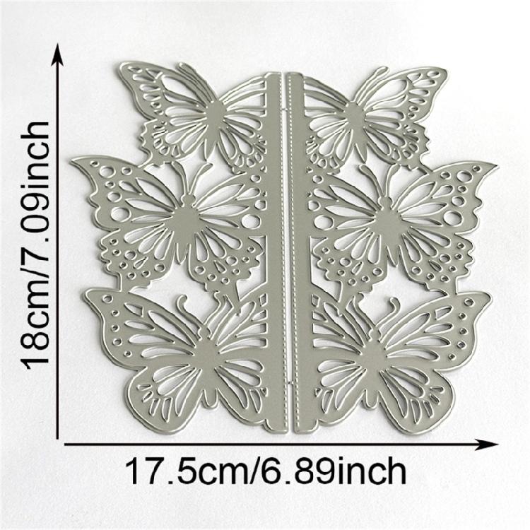 Carbon Steel Die Cuts Butterfly Border Cutting Dies for Photo Journal Scrapbooking Card Decorations Embossing Stencils