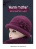 Women's Winter Wool Hat: Fashionable, Thick, Warm with Ear Protection for Middle-aged and Elderly