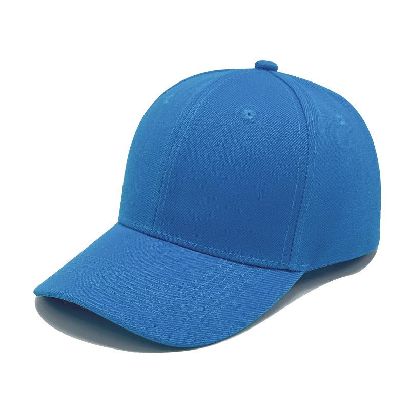 Six-piece Hair Green Solid Color Baseball Cap for Men and Women Baseball Caps Sun Protection
