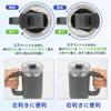 TYESO Stainless Steel Tumbler with Straw and Vacuum Double Wide Large Direct Suitable for Girls and Gray 1.2L Handle, Insulated, Walled, Mouth,