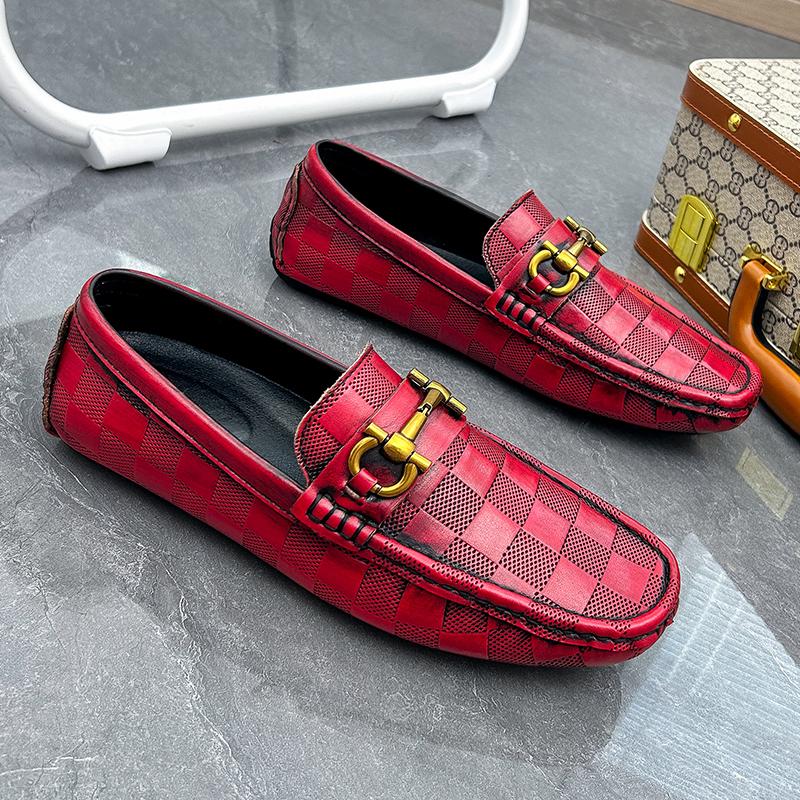 Men’s Moccasins Penny Loafer Driving Shoes Comfort Leather Flats Casual Slip-ons Plus Size Color Shoes for Men