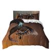 Animal Butterfly Three-Piece Quilt Cover Digital Printing Kit Home Textiles Bedding