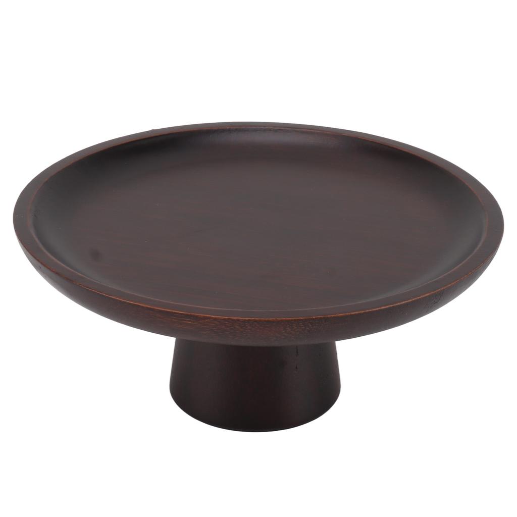 Einfache Hohe Obstplatte Haushalt   Holz Rund Hoch Obstkuchen Tablett Hohe Obstschale