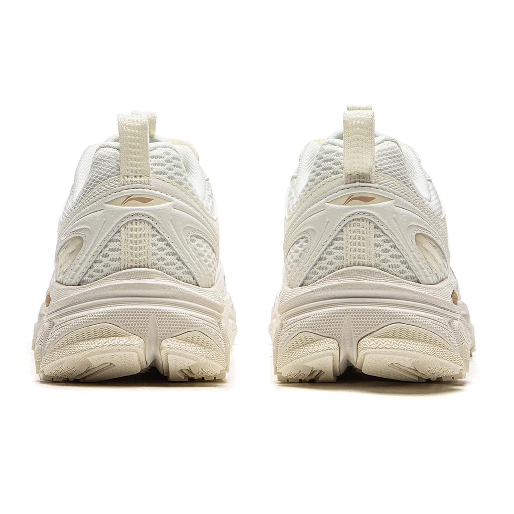 Li Ning Carefree V3 Amorti Résistant à l'abrasion Respirant Basse tige Chaussures de Course Femme Ivoire ARXW024-1
