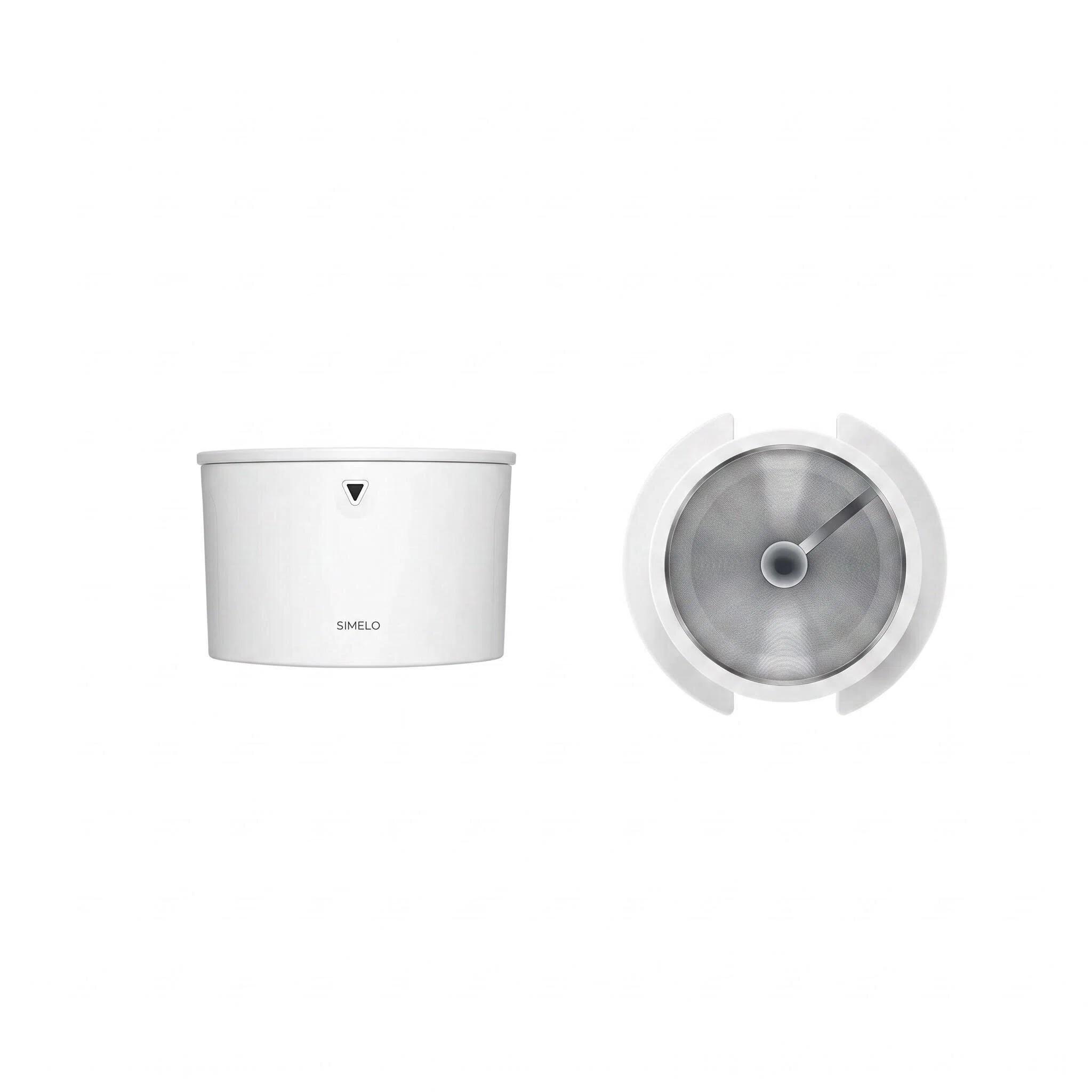 

SIMELO Coffee Filter Set, Pour-Over Coffee Maker, Drip Coffee Filter, Nordic Travel Style, 304 Stainless Steel, White