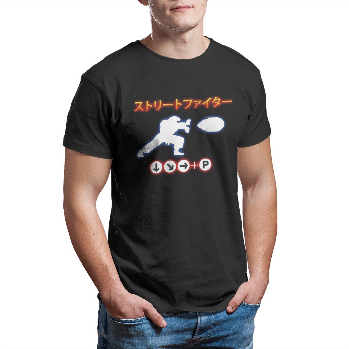Street Fighter Japanese Ryu  Premium TShirt Video game Retro Arcade game graphic tees men Big size Mens shirts graphic tee S