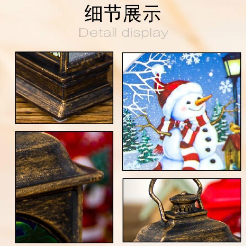 Christmas Decorations Painted Portable Christmas Lights Creative Christmas Small Lights Decorations