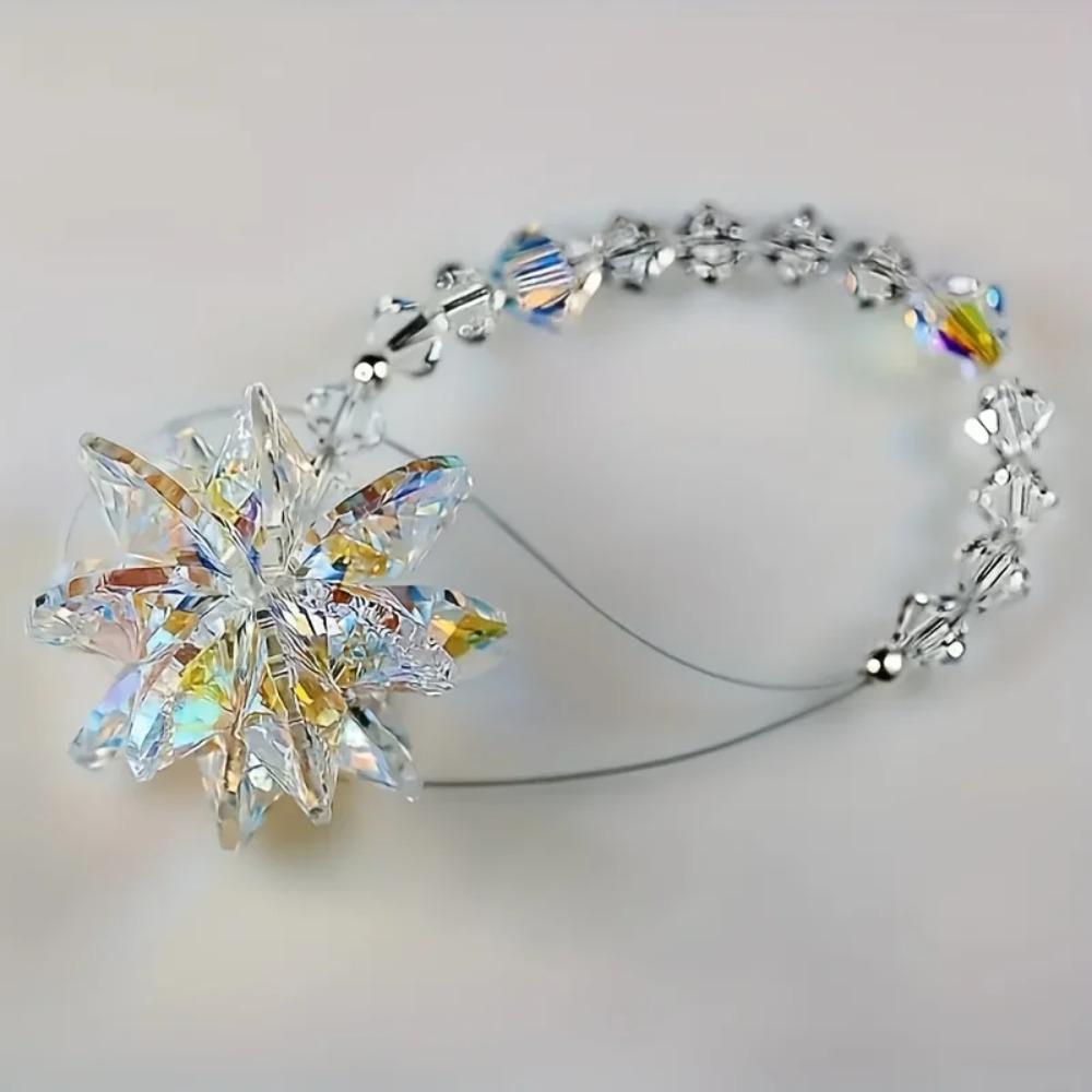 1 Stück Funkelnder Glas-Sonnenfänger Kristallstern Hängeornament für Fenster- & Bürodekoration - Ideales Jubiläumsgeschenk für Sie/Ihn