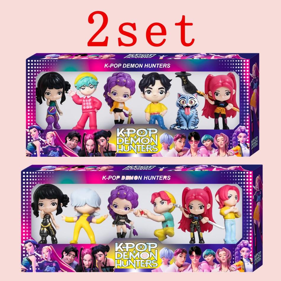6pcs/set for kpop witch hunting group,Saja Boys,  Superstar Rumi PVC Action Figure Toy Anime Figurine Doll For Fans Gift