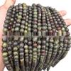 Dragon Blood Dinosaur Stone Round Beads for DIY Bracelets & Necklaces - Natural Sea Vein Loose Beads
