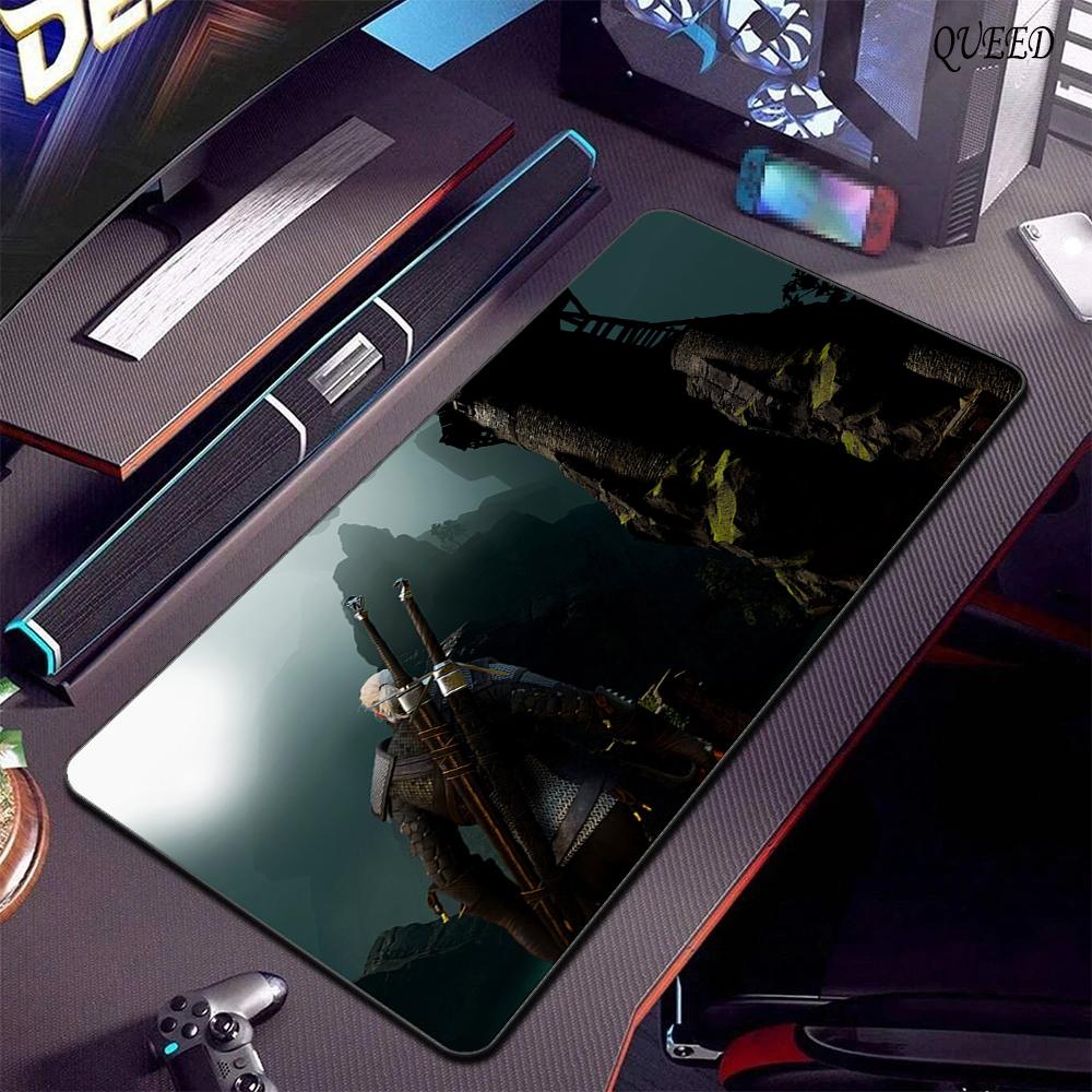 T-The W-Witchers 3 W-Wild H-Hunt Mousepad Mousepad da Gioco Tappetino XXL per Tastiera Accessori Ufficio Gomma Antiscivolo Tappetino Grande per Scrivania