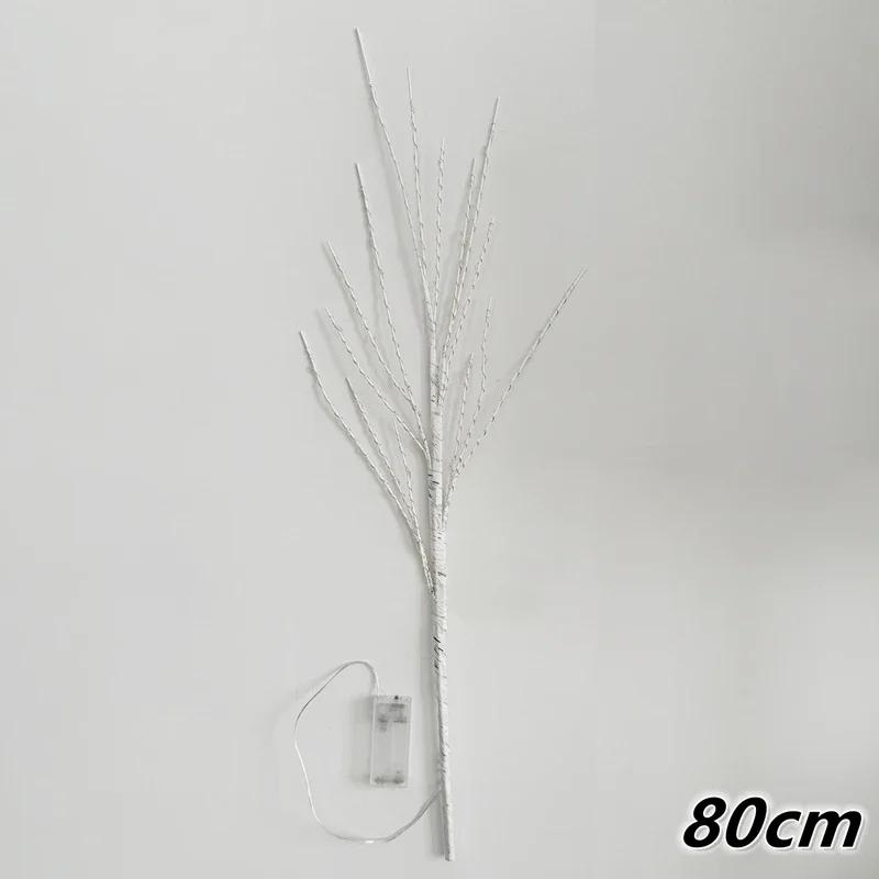 Artificial Birch Tree Home Decorative Lights 50 Leds Novelty Festive Twig Lights Battery Operated For Christmas Party Wedding