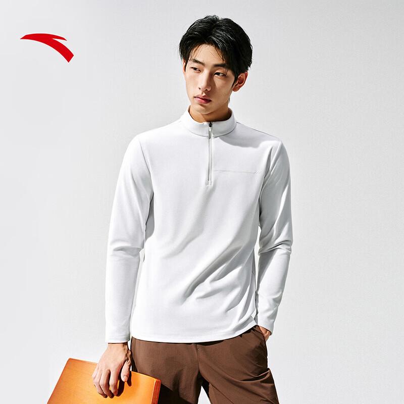 ANTA Men's Half-Zip Long Sleeve Performance T-Shirt