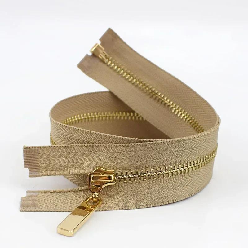 2/5Pcs 3# 40-70cm Open-end Metal Zippers for Sewing Jacket Coat Zipper Tapes Clothes Tent Zip Repair Kit DIY Garment Accessories