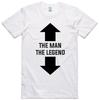 Mens Funny Rude Slogan T-Shirt Novelty Great Birthday Gift The Man The Legend