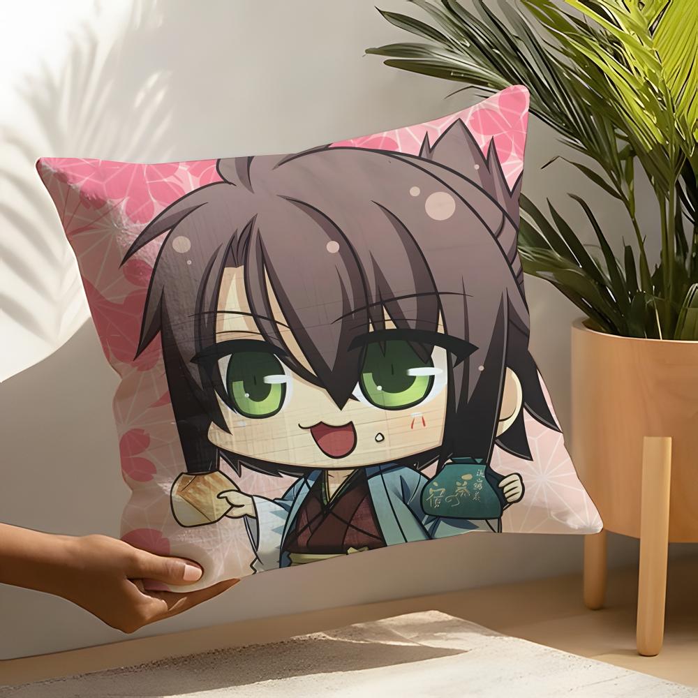 Anime Cartoon H-Hakuoki Game Pillow Case Linen Cushion Covers For Decorative Sofa Home Pillows Case Car Chair Pillows Cases