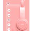 Wireless Headset Cute Cat Shape HiFi Sound Quality Luminous Stereo Bluetooth Headphones for Home School Office