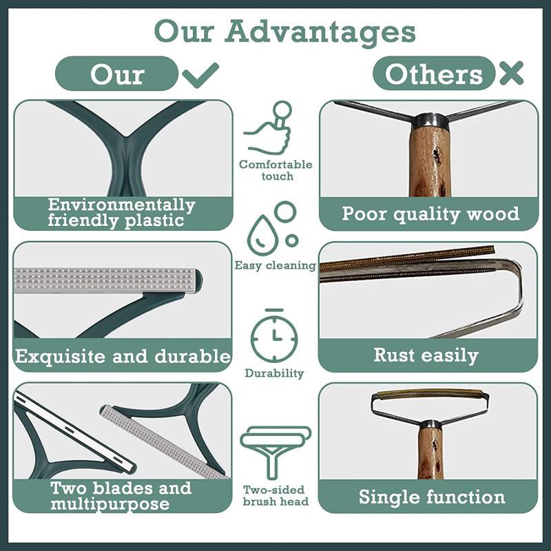 1PC Silikon Doppelseitiger Tierhaarentferner Fusselentferner Clean Tool Rasierer Pullover Reiniger Stoff Rasierer Schaber Kleidung Teppich