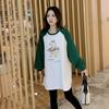 Maternity clothing spring and autumn clothing medium and long fashion autumn long-sleeved t-shirt going out maternity spring and autumn tops