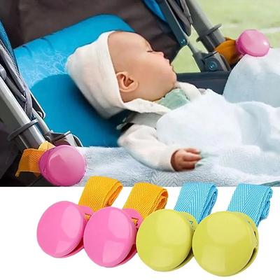 1 paio Passeggino Anti Tipi Clip antiscivolo Coperta Clip di fissaggio Pinze Bretelle Supporto per foglio Passeggino Seggiolino auto Accessorio