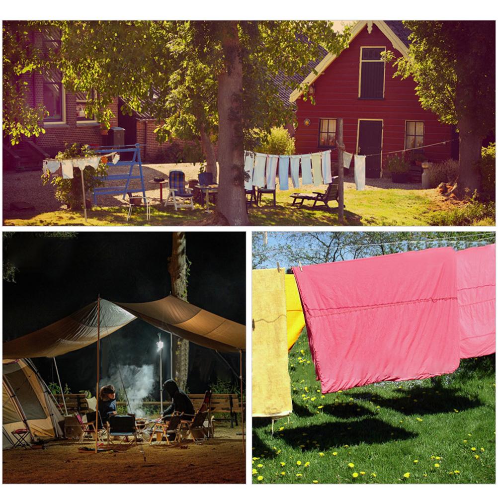 Outdoor Camping Lanyard Hanger Campsite Extension Strap Anti Slip Canopy Strap Clothesline for Camper Family RV Trailer