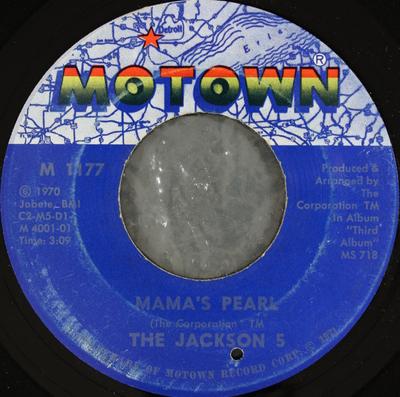 7inch Record JACKSON 5 - Mama's Pearl M1177 Motown 1971 UK Soul/Funk Used