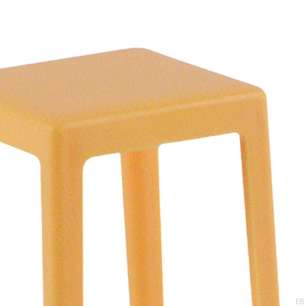 2 Pieces Dollhouse Mini Chair High Stool 1:6 Photo Props Furniture for DIY