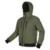 Veste à capuche isolante d'extérieur, verte, taille XXXL
