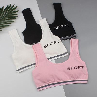 Sujetador de Desarrollo Acolchado para Niñas con Tirantes Anchos - Top Tipo Tubo Estampado
