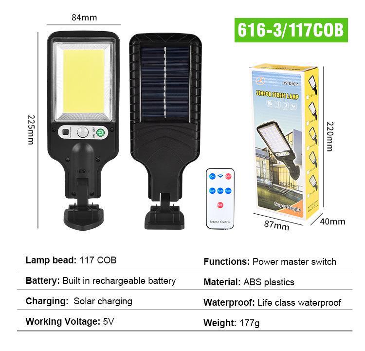 Waterproof LED Solar Street & Garden Light with Motion Sensor